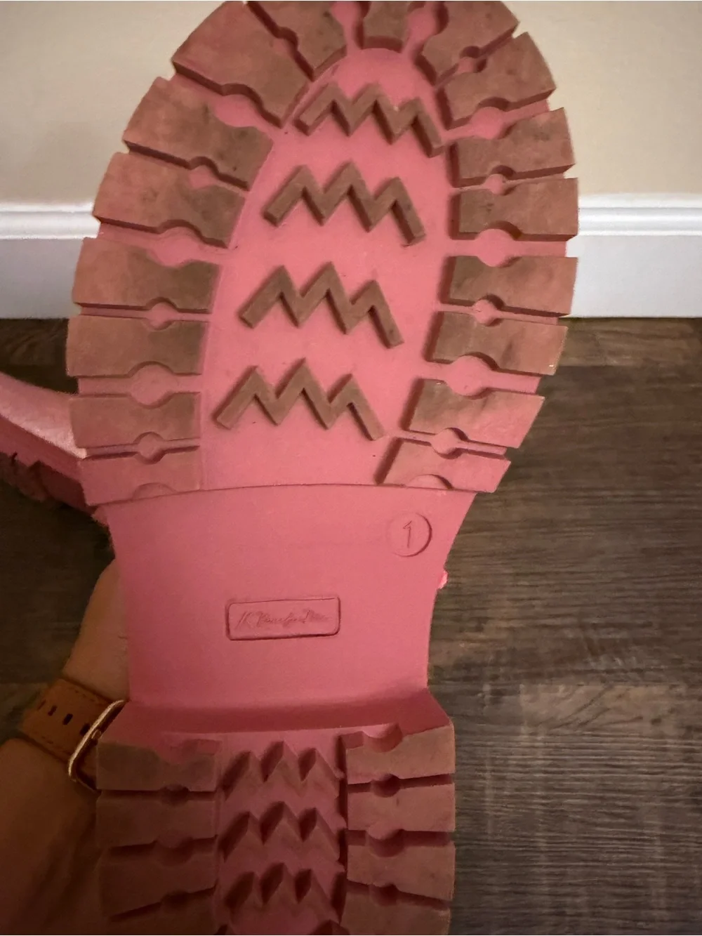 Girls Glitter Pink Chelsea Rain Boots - Sparkle Slip-On Waterproof